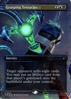 MTG Marvel Spider-Man Grasping Tentacles Borderless Rare 0021 MTG TCG - Image 1