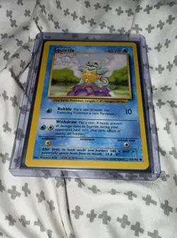 Pokemon TCG Squirtle Base Set 1999 #63 Vintage Card NM English Great Conf - Image 3