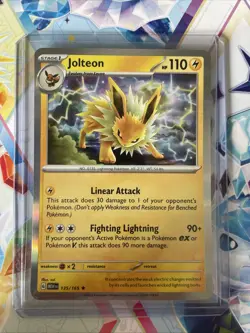 Pokemon TCG Jolteon Scarlet Violet 151 135/165 Holo Holo Rare - Image 1