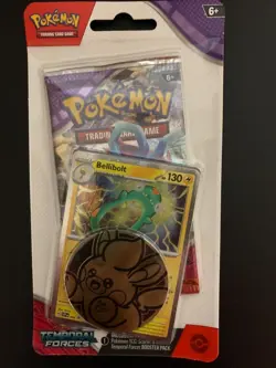 Lot Of 7 Pokemon TCG Scarlet &Violet Temporal Forces Checklane Blister Bellibolt - Image 3