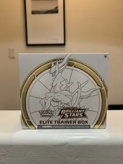 Pokemon TCG Sword & Shield Brilliant Stars Elite Trainer Box (Tears on Bottom) 820650850127 - Image 1