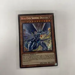 Yu-Gi-Oh! Blue-Eyes Shining Dragon LCKC-EN008 SECRET RARE NEAR MINT - Image 1