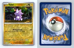 Toxel #69/182 SV Paradox Rift 2023 Reverse Holo Common Pokemon TCG Card - Image 1