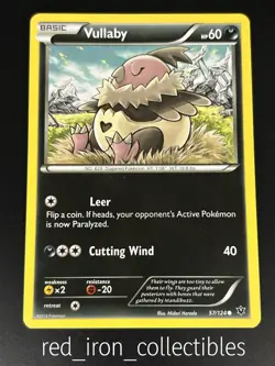 Vullaby 57/124 Common Fates Collide XY Pokemon Card 2016 - Image 1