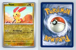 Plusle #60/182 SV Paradox Rift 2023 Reverse Holo Common Pokemon TCG Card - Image 1