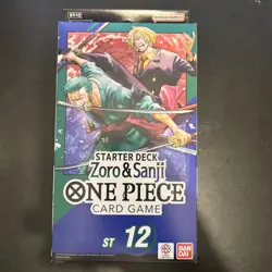 One Piece TCG Zoro & Sanji Starter Deck ST-12 English (SEALED) Cards - Image 1
