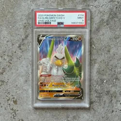 PSA 9 GALARIAN SIRFETCH'D V #174 - Vivid Voltage SWSH 2020 Full Art Pokemon Card - Image 1