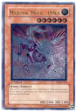 Yugioh! LP Majestic Mech - Ohka - EOJ-EN015 - Ultimate Rare - 1st Edition Lightl - Image 1