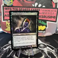 Blood Seeker - Zendikar - Magic the Gathering MTG HP HEAVY PLAYED TO MP FOIL - Image 2