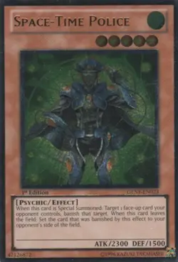 Yugioh! Space-Time Police - GENF-EN023 - Ultimate Rare - 1st Edition Near Mint, - Image 1