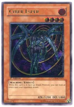 Yugioh! LP Cyber Esper - CDIP-EN005 - Ultimate Rare - 1st Edition Lightly Played - Image 1