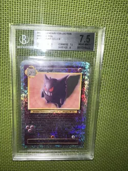 Gengar Reverse Holo Pokemon BGS 7.5 Legendary Collection #11 2002 - Image 1
