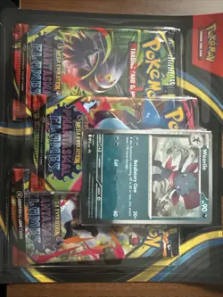 Pokemon TCG: Phantasmal Flames Three-Booster Blister | Weavile | PRESALE - Image 1