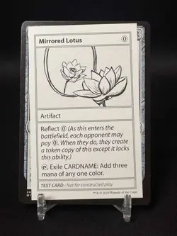 x 1 Mirrored Lotus (No PW Symbol) Mystery Booster Playtest Cards - NM - Image 1