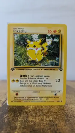 Pikachu / 1st Edition Jungle Set 60/64 / Near Mint NM Pokemon Card - Image 2