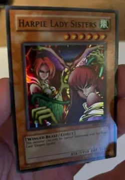 Yugioh Card Harpie Lady Sisters MRD-E009 Super Rare NM Card - Image 3