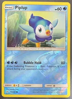 Piplup 54/236 Reverse Holo Cosmic Eclipse | NM/MT | Pokemon Trading Card TCG - Image 1
