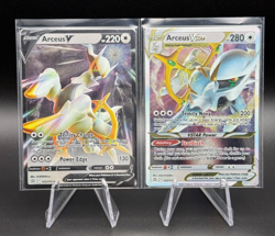 Arceus V 122 & Arceus VSTAR 123 UPC Ultra Premium Collection METAL Card Lot - Image 1