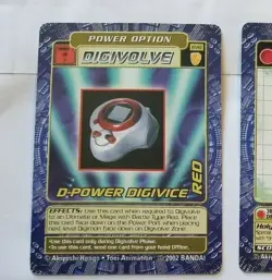 DIGIMON D-POWER DIGIVICE RED POWER OPTION DIGIVOLVE CARD # ST-143 - Image 1