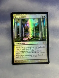 MTG Rest In Peace FOIL Return To Ravnica Magic The Gathering Heavy Play HP - Image 1