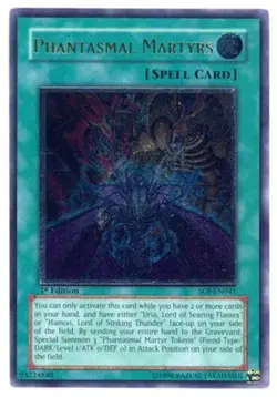 Yugioh! LP Phantasmal Martyrs - SOI-EN041 - Ultimate Rare - 1st Edition Lightly - Image 1