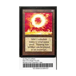 WOTC MtG Beta Sol Ring (R) VG - Image 1