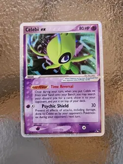 Pokemon TCG Celebi EX 17/17 Pop Series 2 Non-Holo Rare Card 2005 NM - Image 1