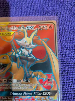 Charizard & Braixen GX 212/236 Full Art Tag Team Cosmic Eclipse Pokemon TCG- NP - Image 3