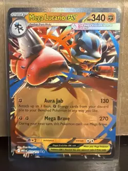 Pokemon TCG Mega Lucario ex 077/132 Double Rare - See Photos/Desc - Image 1