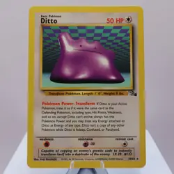Pokemon TCG - Ditto 18/62 Fossil Rare WOTC 1999 - EXC/NM - Image 2