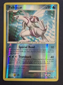 Palkia 11/130 Pokemon 2007 Diamond and Pearl Reverse Holo MP - Image 1