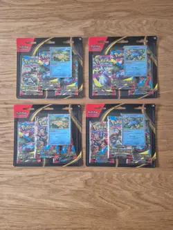Lot de 4 tripack pokemon me01 mega evolution neuf scelle fr - Image 1