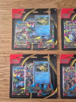 Lot de 4 tripack pokemon me01 mega evolution neuf scelle fr - Image 2