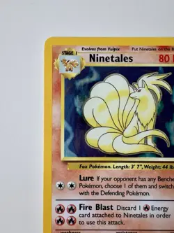 Pokemon Ninetails Holo Rare Base Set 12/102 Unlimited MP - Image 4