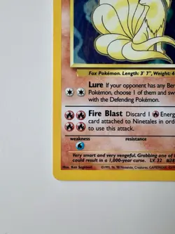 Pokemon Ninetails Holo Rare Base Set 12/102 Unlimited MP - Image 5