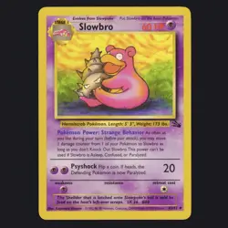 Slowbro 43/62 Fossil Set Vintage WOTC Pokemon TCG NM/LP 🔥 - Image 1