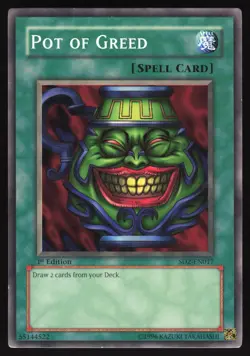 Pot of Greed - SD2-EN017 - Common - 1st Edition Yugioh - Image 1