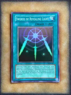 Yugioh Swords of Revealing Light LOB-101 Super Rare Original Print LP - Image 1