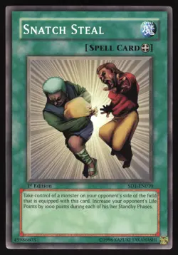 Snatch Steal - SD1-EN010 - Common - 1st Edition Yugioh - Image 1