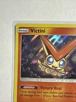 Victini 30/236 Rare Holo Card Sun & Moon - Cosmic Eclipse Pokemon TCG NM - Image 3