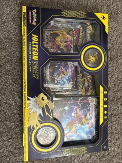 Jolteon VMAX Premium Collection Box Factory Sealed New Pokemon Card TCG - Image 1