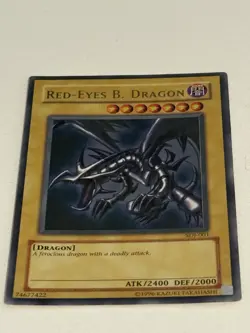 Yu-Gi-Oh! Red-Eyes B. Dragon Holo Card Vintage 1996 - Ungraded - Image 1