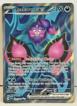 Pokemon Cards Pecharunt EX 085/064 Full Art Secret Rare Shrouded Fable - (NM) - Image 1