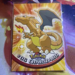 Charizard #06 Topps Red Logo Non Holo Pokemon Card Light Play - Image 1