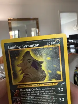 Shining Tyranitar 113/105 Holo Neo Destiny Pokemon Card - Image 2