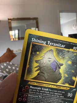 Shining Tyranitar 113/105 Holo Neo Destiny Pokemon Card - Image 3
