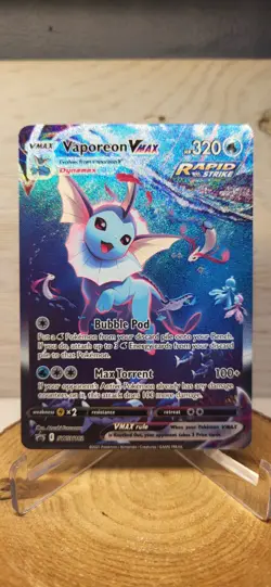 Pokemon Vaporeon VMAX SWSH182 Sword & Shield Promo Card Holo - Image 1