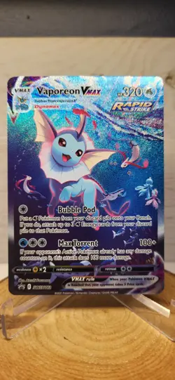 Pokemon Vaporeon VMAX SWSH182 Sword & Shield Promo Card Holo - Image 2