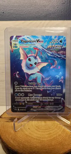 Pokemon Vaporeon VMAX SWSH182 Sword & Shield Promo Card Holo - Image 5