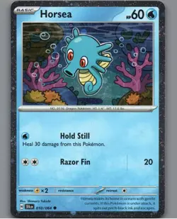 Pokemon Card TCG: COSMOS HOLO Horsea 010/064 Shrouded Fable NM - Image 1